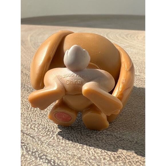 Littlest Pet Shop LPS Bunny Rabbit #185 Brown Bunny Green Eyes - Picture 3 of 4